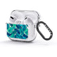 Tropical Leaves AirPods Glitter Case 3rd Gen Side Image