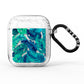 Tropical Leaves AirPods Glitter Case
