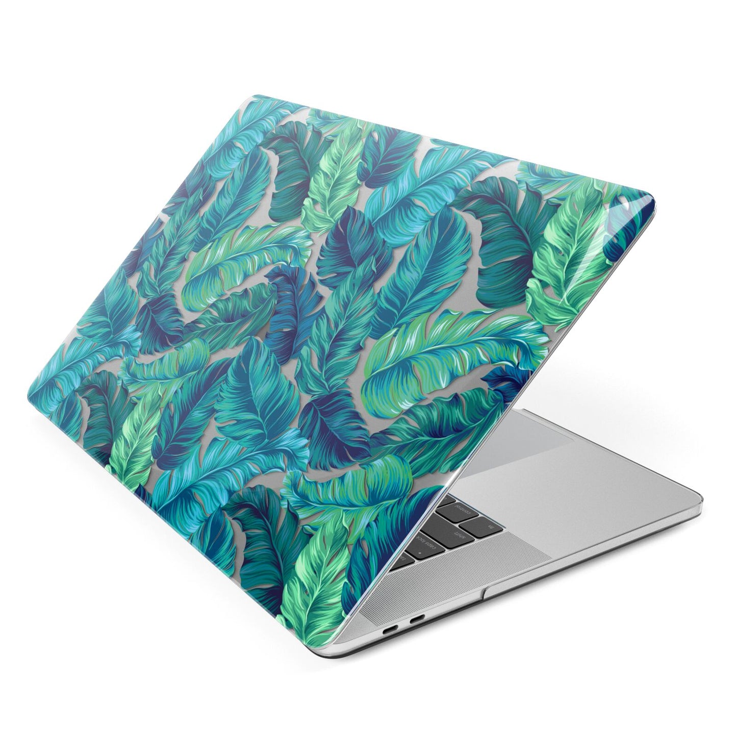 Tropical Leaves Apple MacBook Case Side View
