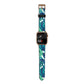 Tropical Leaves Apple Watch Strap Size 38mm with Gold Hardware