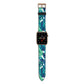 Tropical Leaves Apple Watch Strap with Gold Hardware