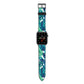 Tropical Leaves Apple Watch Strap with Space Grey Hardware