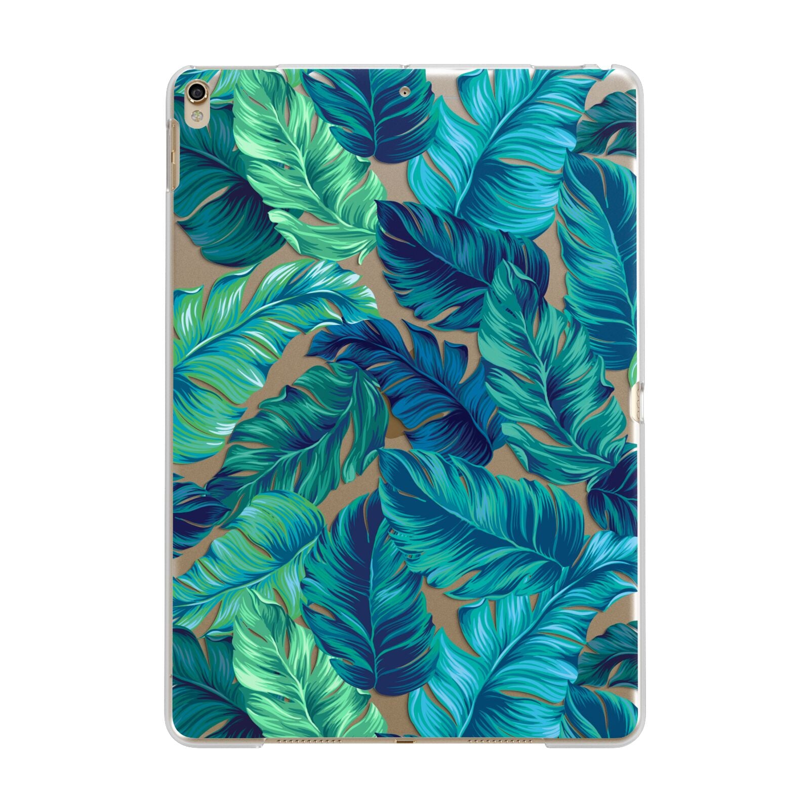 Tropical Leaves Apple iPad Gold Case