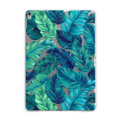 Tropical Leaves Apple iPad Silver Case