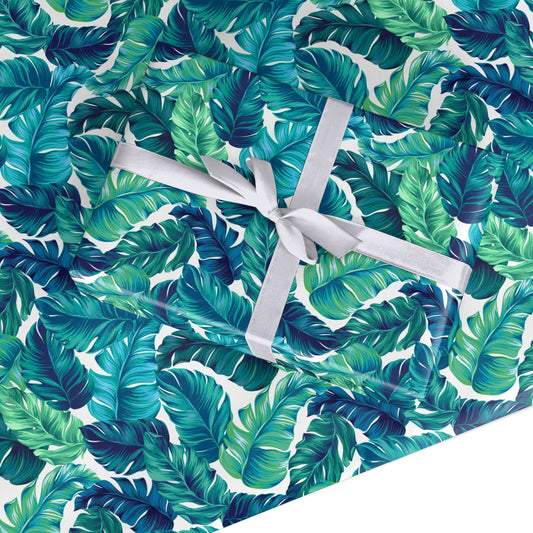 Tropical Leaves Custom Wrapping Paper