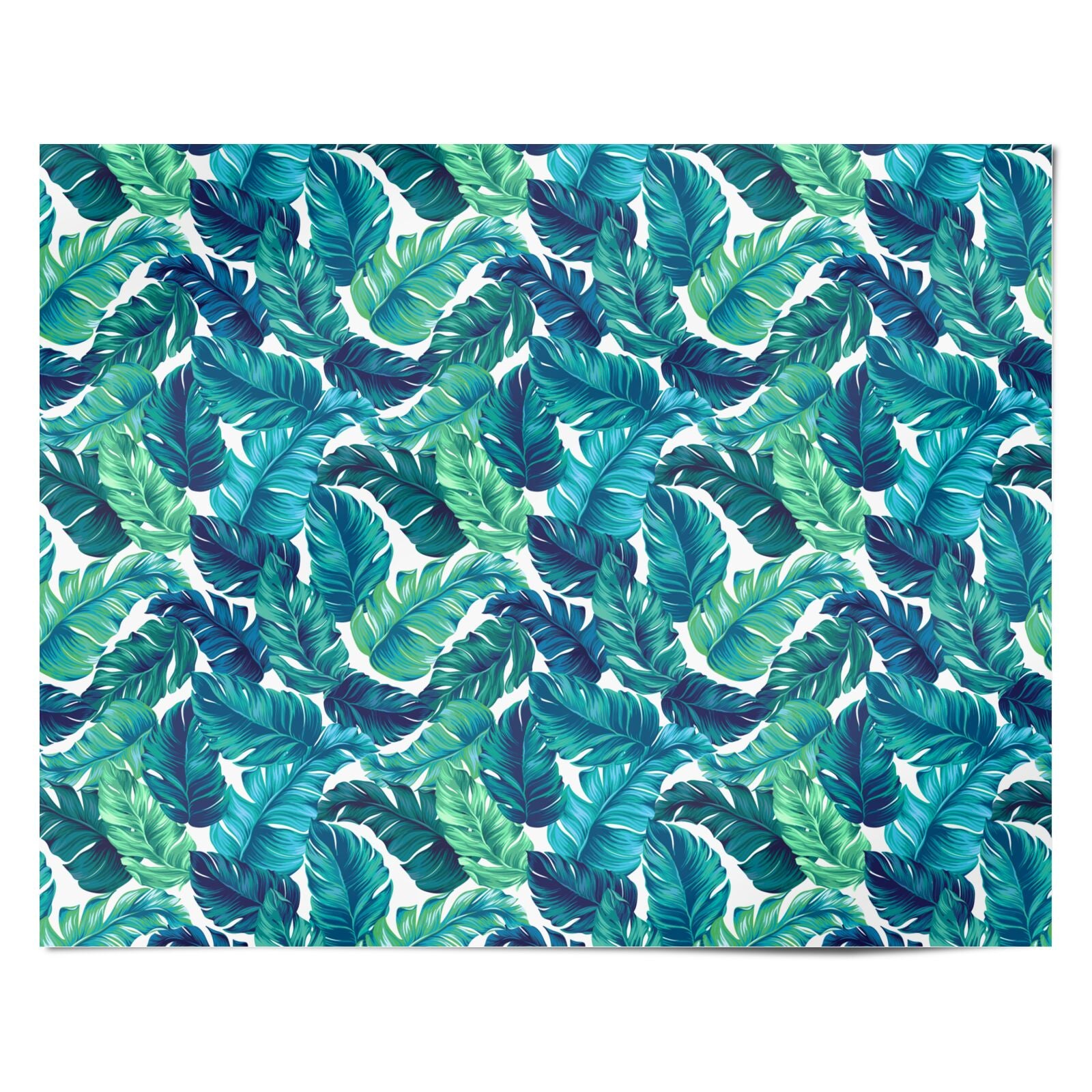 Tropical Leaves Personalised Wrapping Paper Alternative