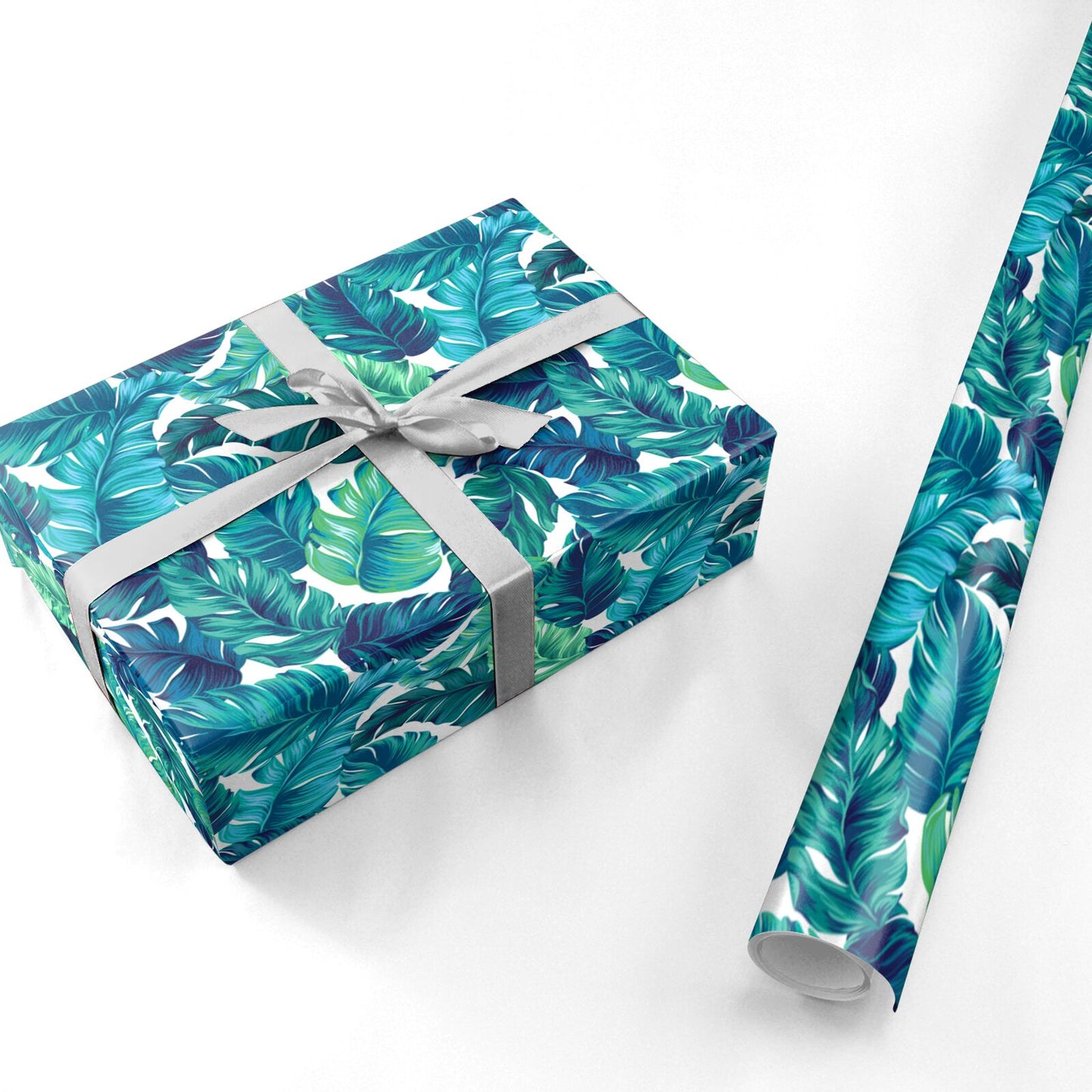 Tropical Leaves Personalised Wrapping Paper