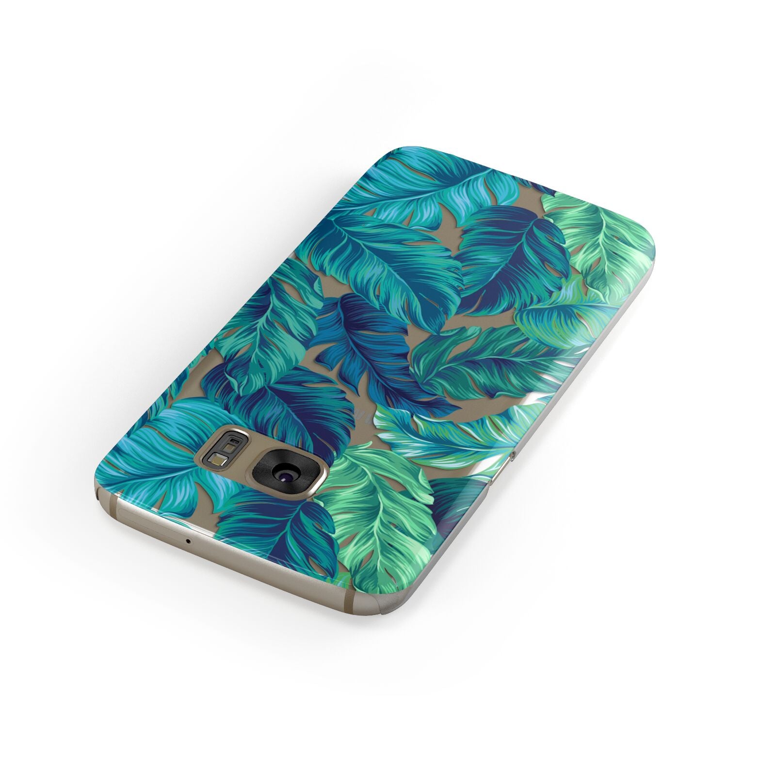 Tropical Leaves Samsung Galaxy Case Front Close Up