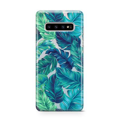Tropical Leaves Samsung Galaxy S10 Case