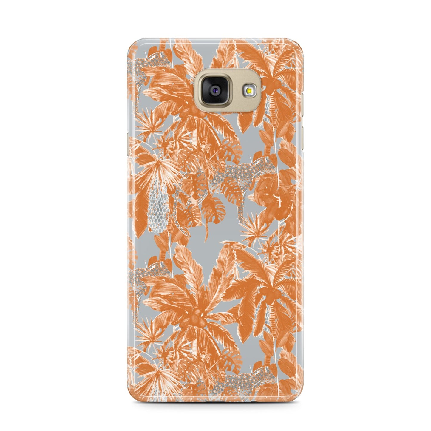 Tropical Samsung Galaxy A7 2016 Case on gold phone