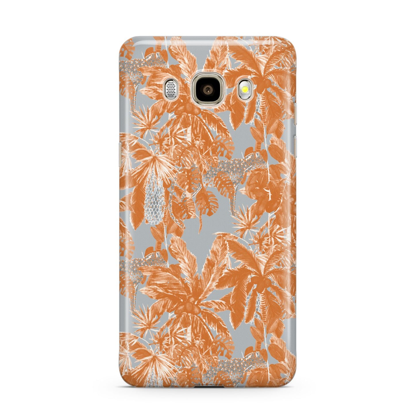 Tropical Samsung Galaxy J7 2016 Case on gold phone