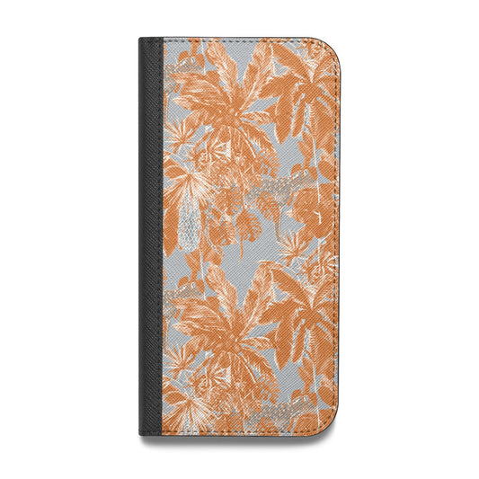 Tropical Vegan Leather Flip iPhone Case