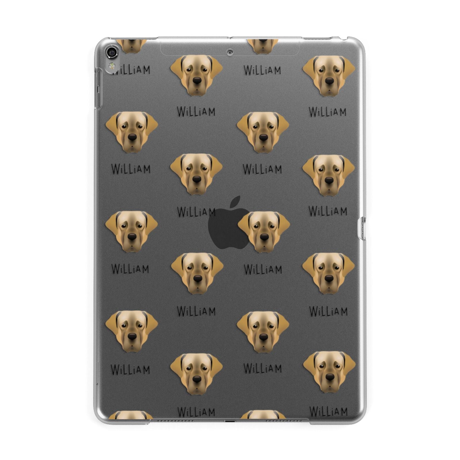 Turkish Kangal Dog Icon with Name Apple iPad Grey Case