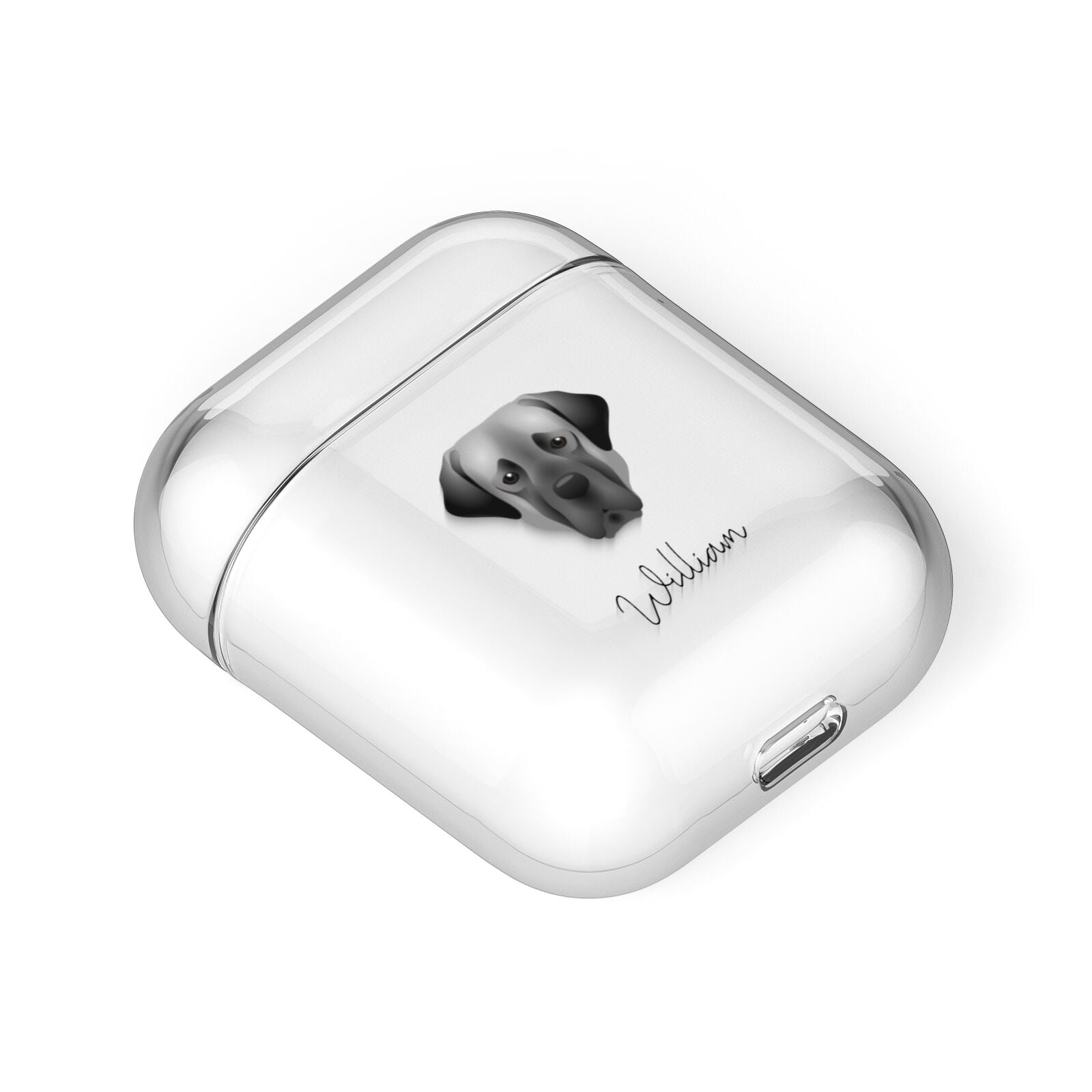 Turkish Kangal Dog Personalised AirPods Case Laid Flat
