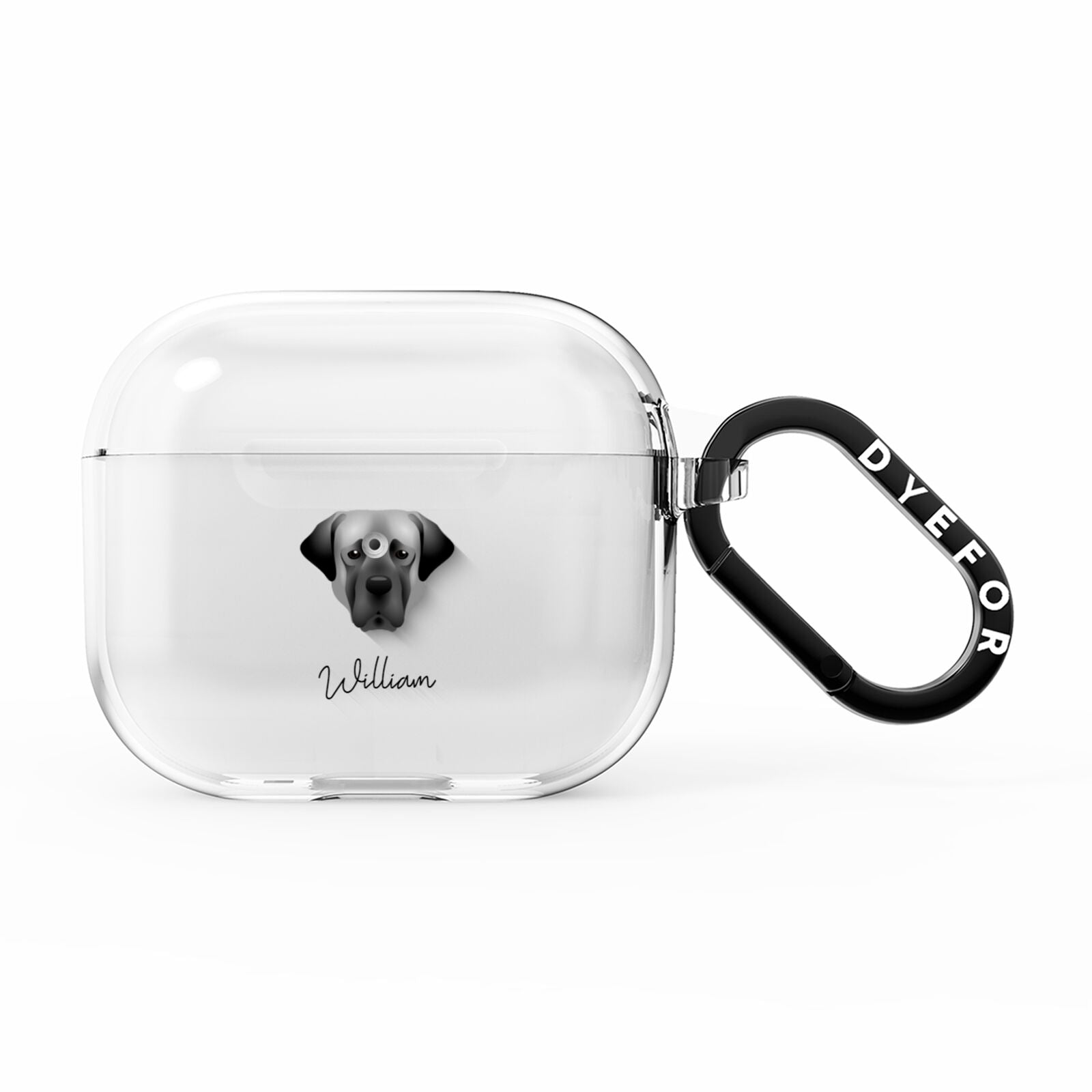 Turkish Kangal Dog Personalised AirPods Clear Case 3rd Gen