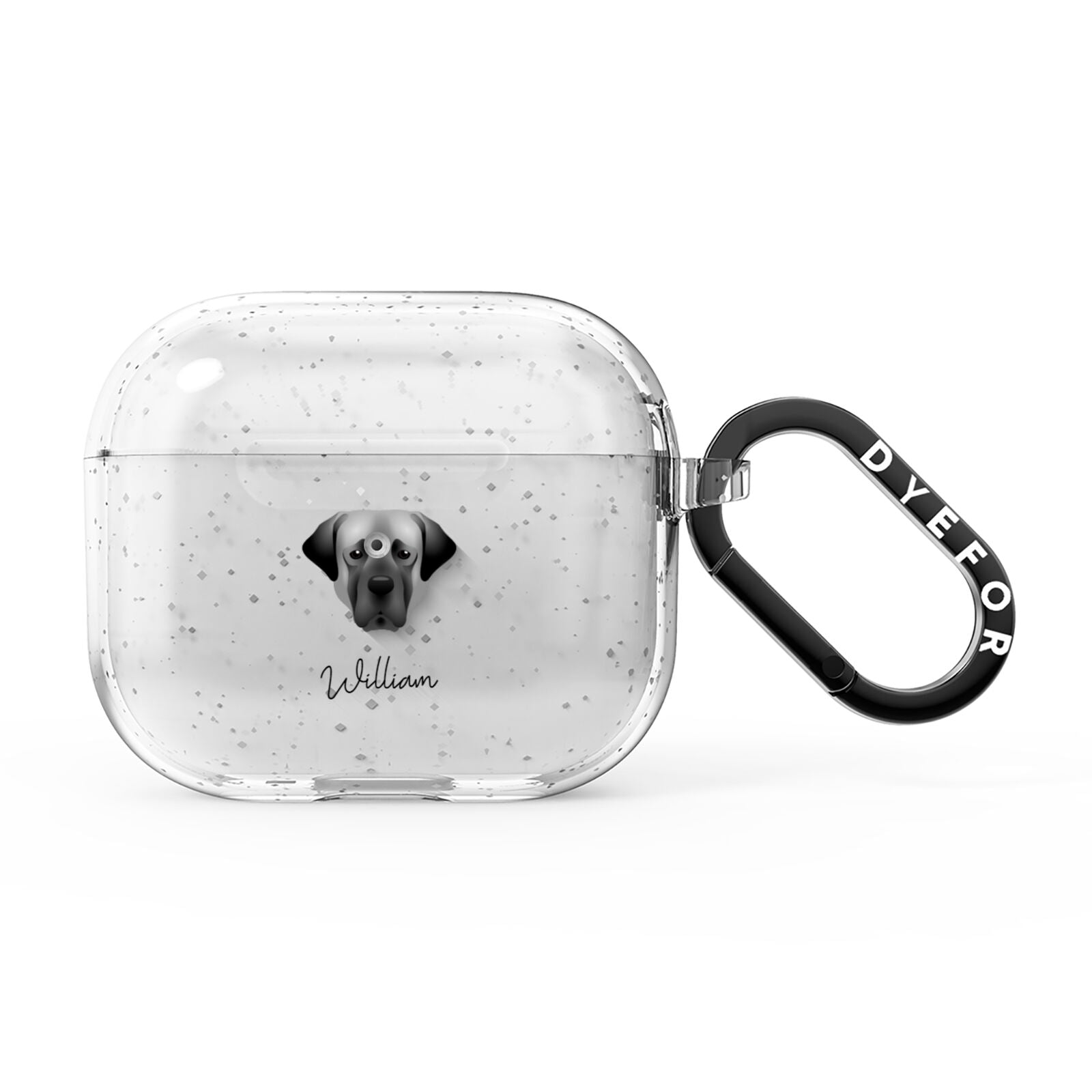 Turkish Kangal Dog Personalised AirPods Glitter Case 3rd Gen