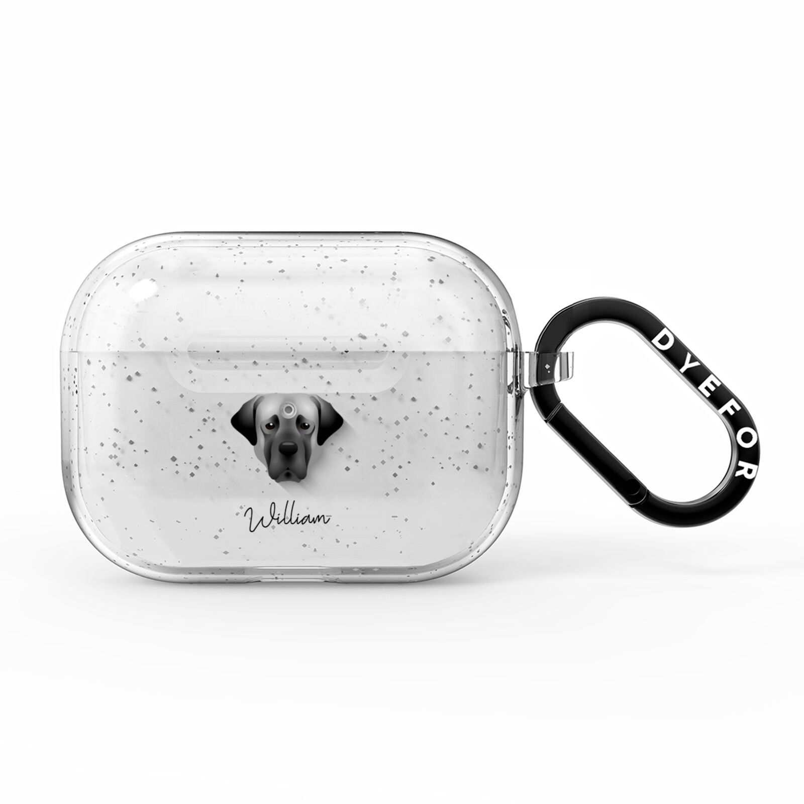 Turkish Kangal Dog Personalised AirPods Pro Glitter Case