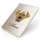 Turkish Kangal Dog Personalised Apple iPad Case on Gold iPad Side View