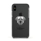 Turkish Kangal Dog Personalised Apple iPhone Xs Impact Case Black Edge on Black Phone