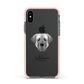 Turkish Kangal Dog Personalised Apple iPhone Xs Impact Case Pink Edge on Black Phone