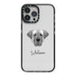 Turkish Kangal Dog Personalised iPhone 13 Pro Max Black Impact Case on Silver phone