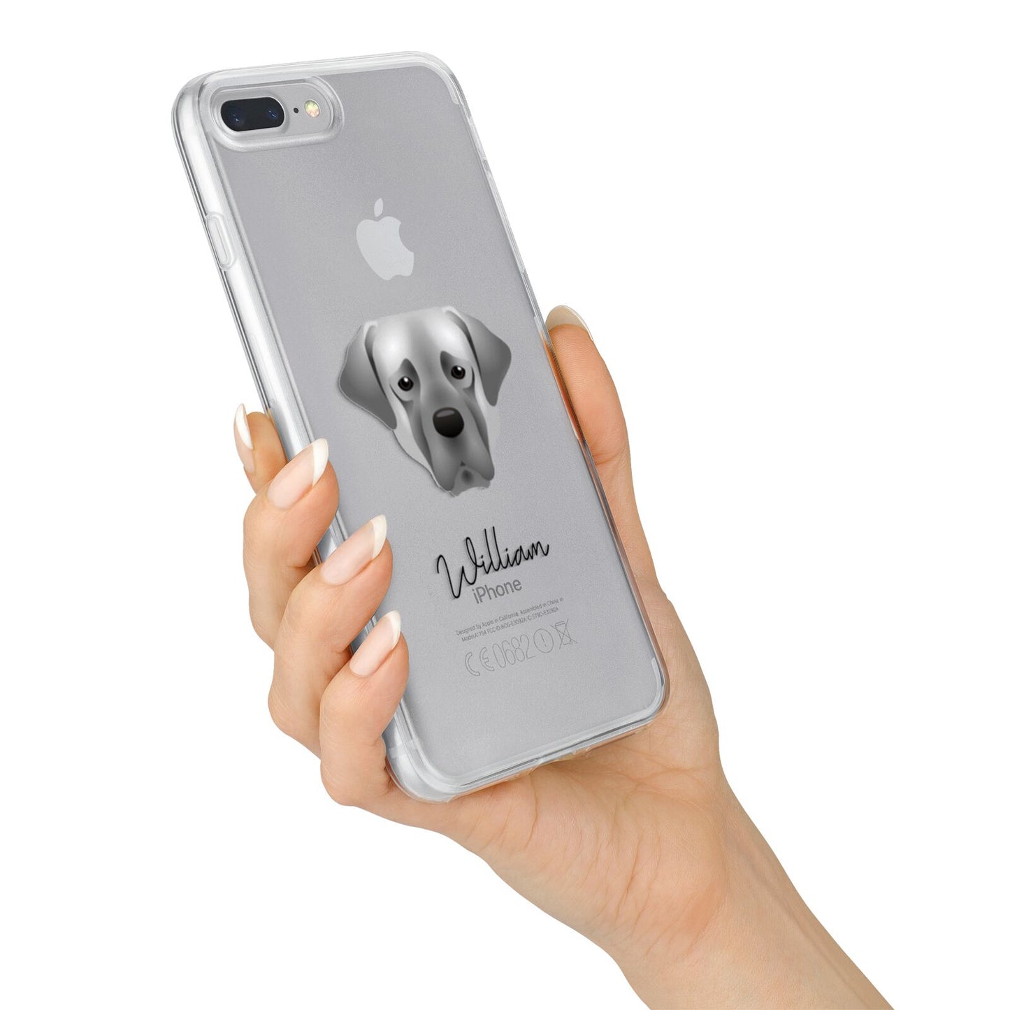 Turkish Kangal Dog Personalised iPhone 7 Plus Bumper Case on Silver iPhone Alternative Image