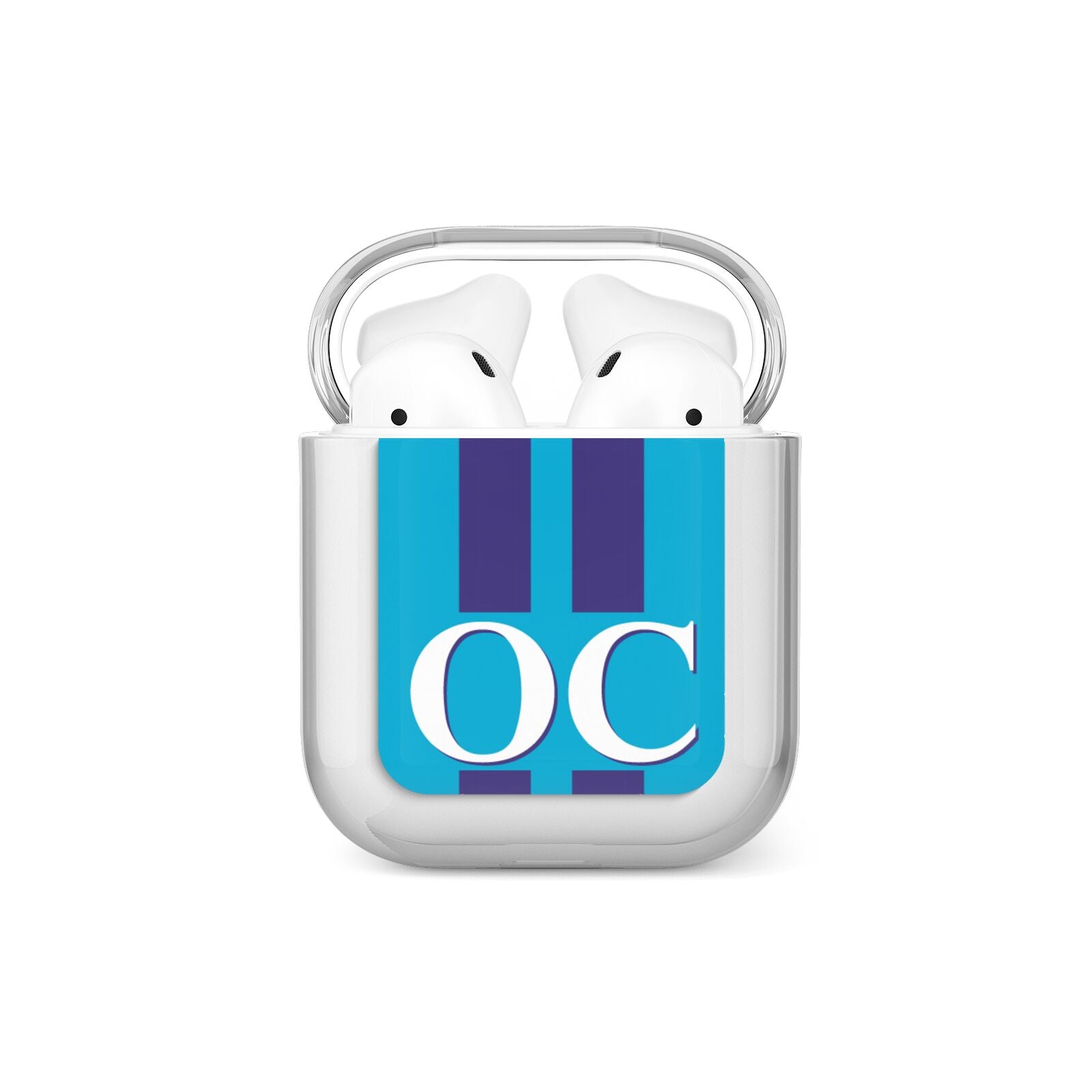 Turquoise Personalised AirPods Case