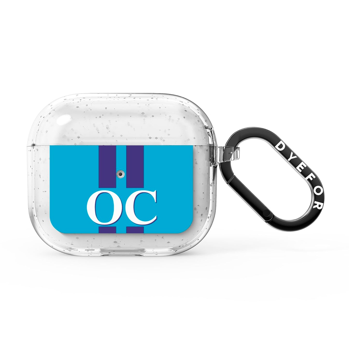 Turquoise Personalised AirPods Glitter Case 3rd Gen