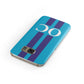 Turquoise Personalised Samsung Galaxy Case Front Close Up