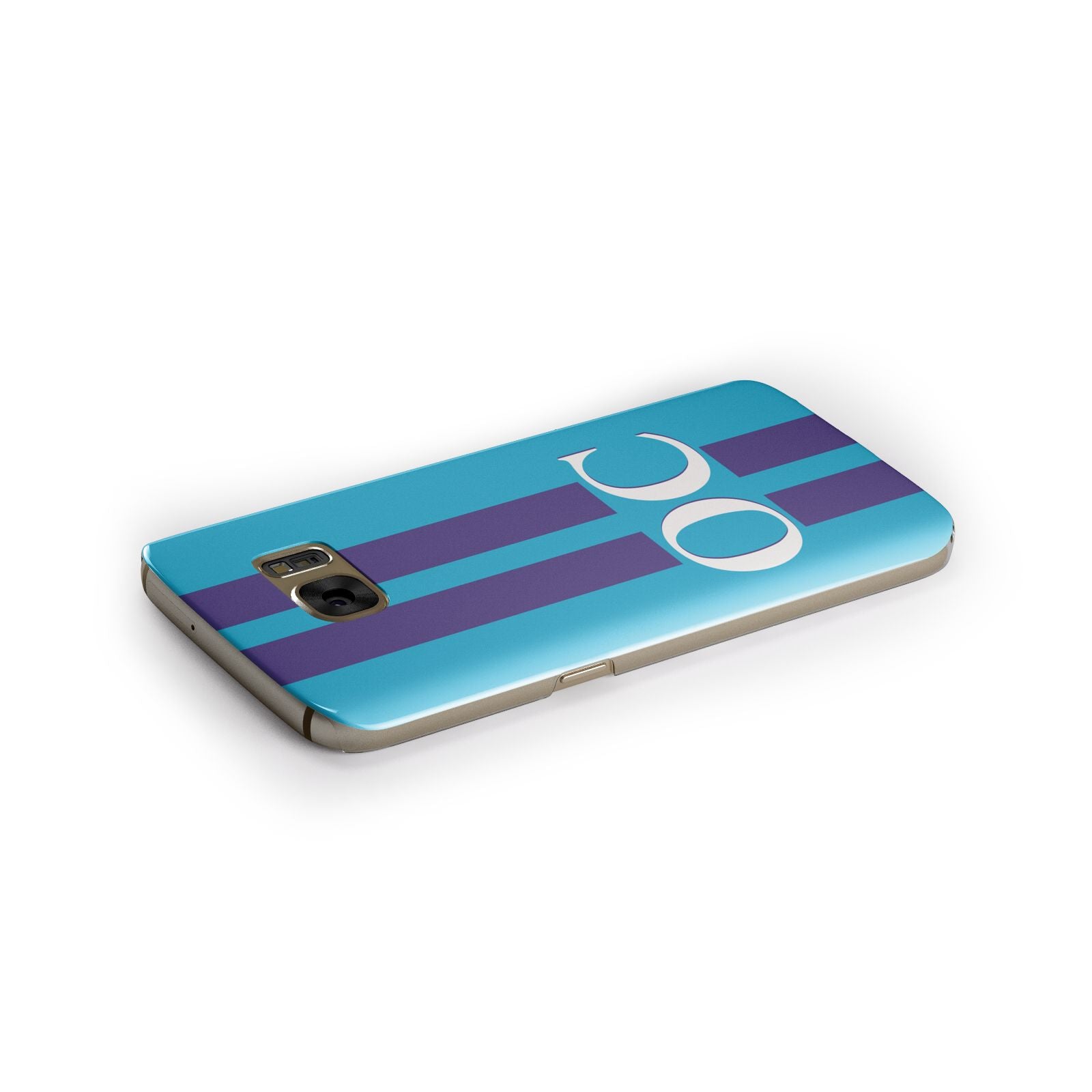 Turquoise Personalised Samsung Galaxy Case Side Close Up