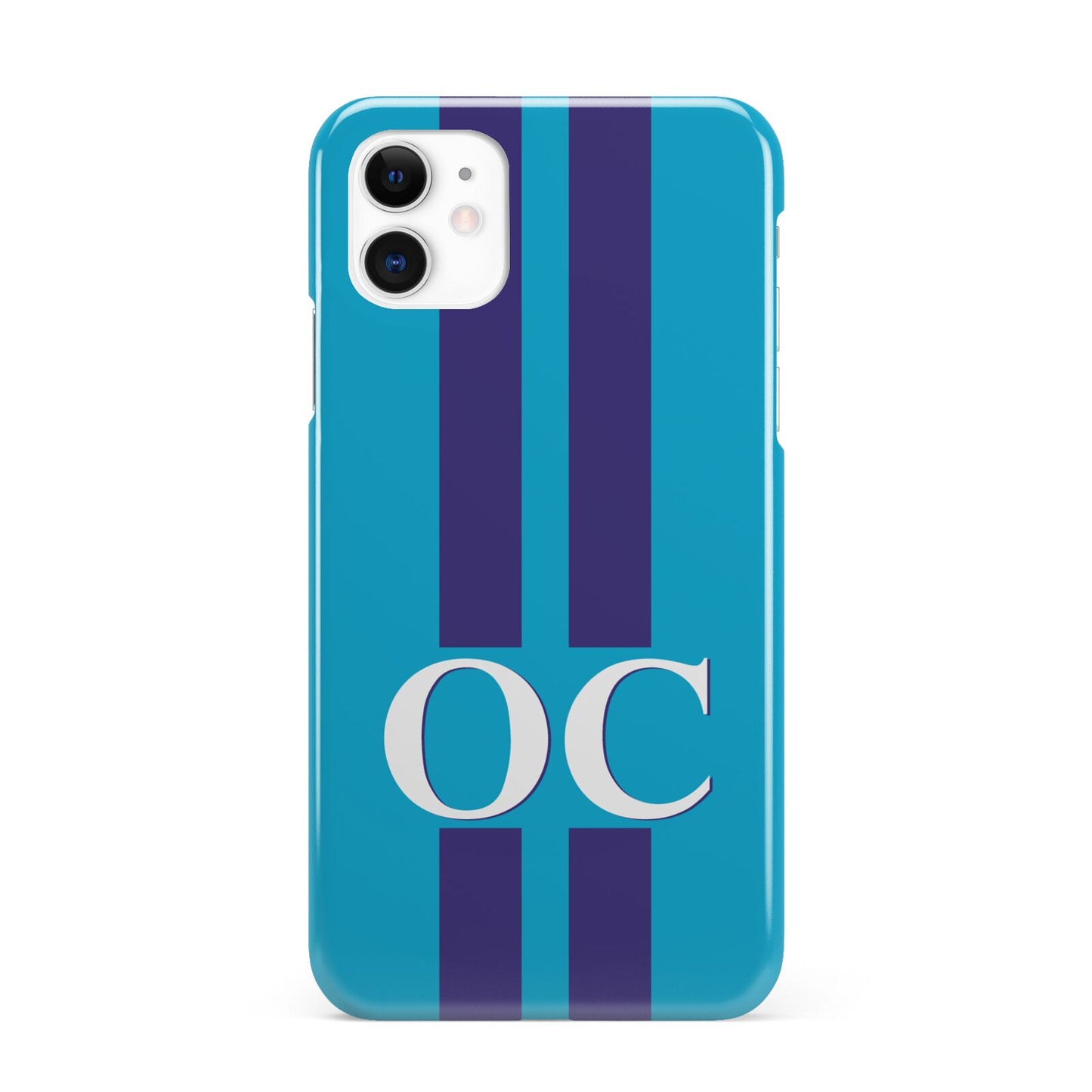 Turquoise Personalised iPhone 11 3D Snap Case