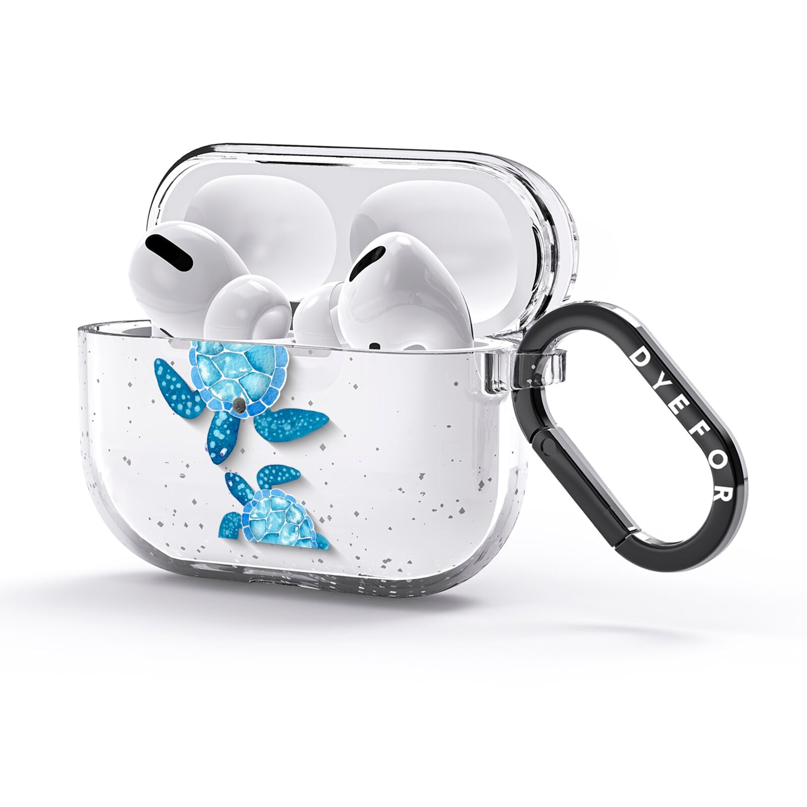 Turtle AirPods Glitter Case 3rd Gen Side Image