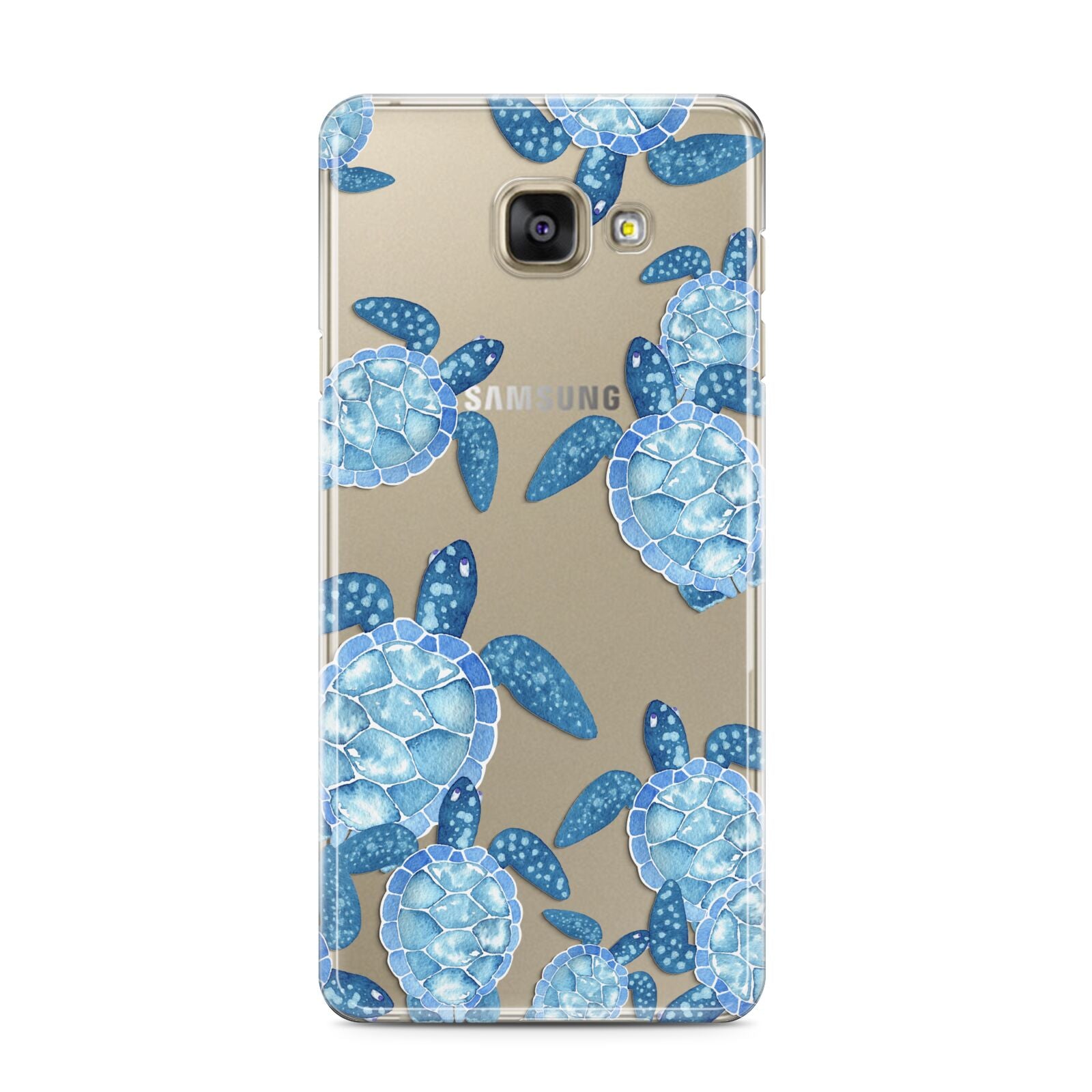 Turtle Samsung Galaxy A3 2016 Case on gold phone