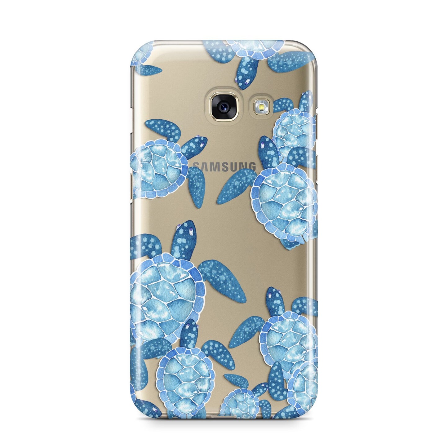 Turtle Samsung Galaxy A3 2017 Case on gold phone