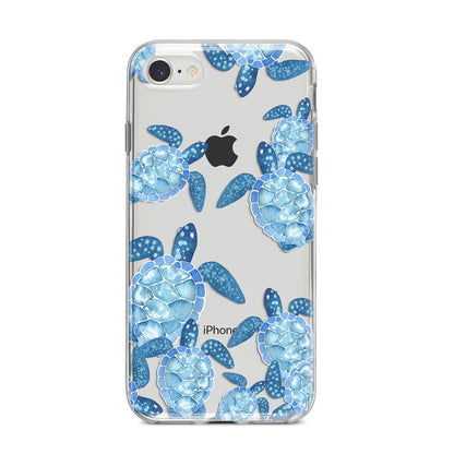Turtle iPhone 8 Bumper Case on Silver iPhone