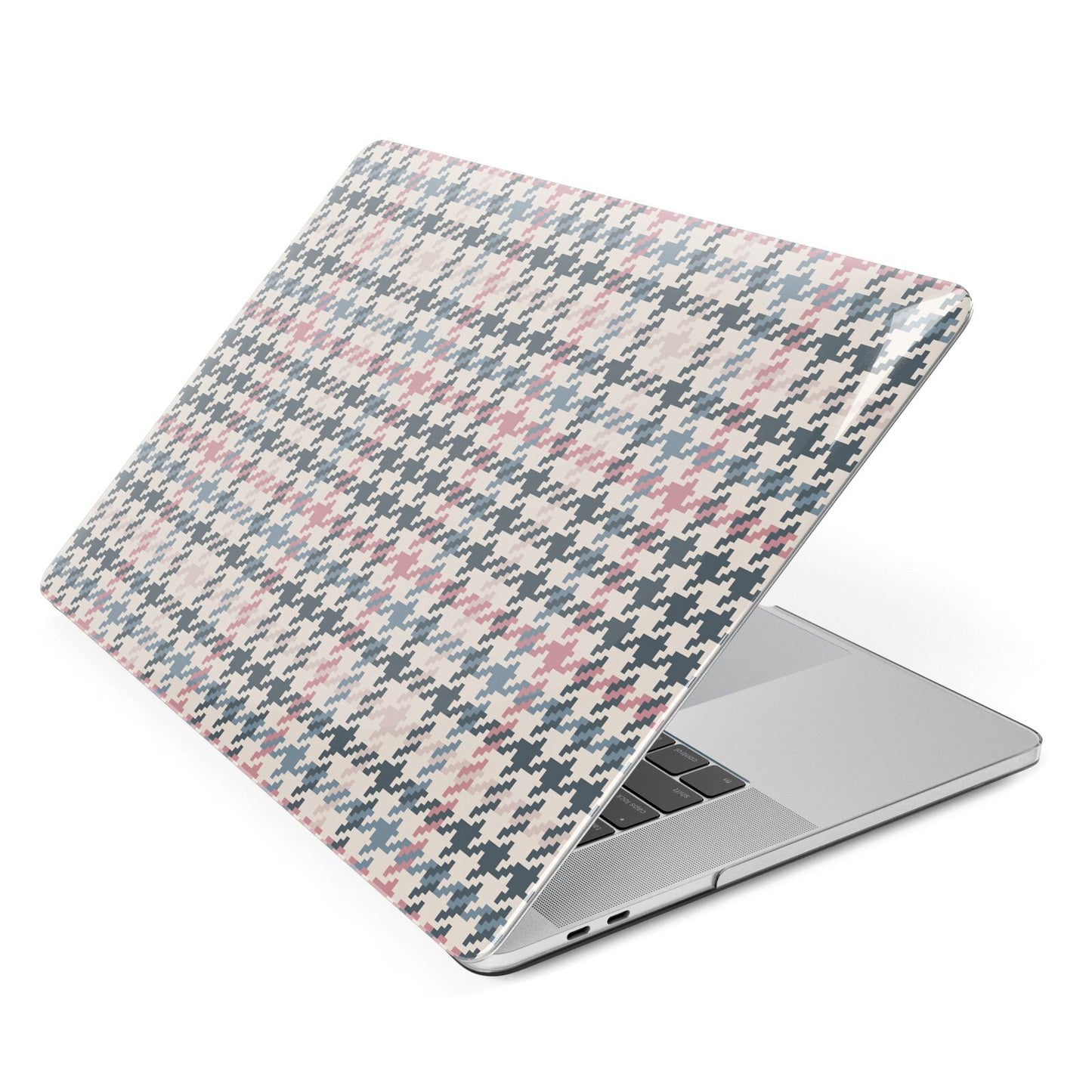 Tweed Houndstooth Apple MacBook Case Side View