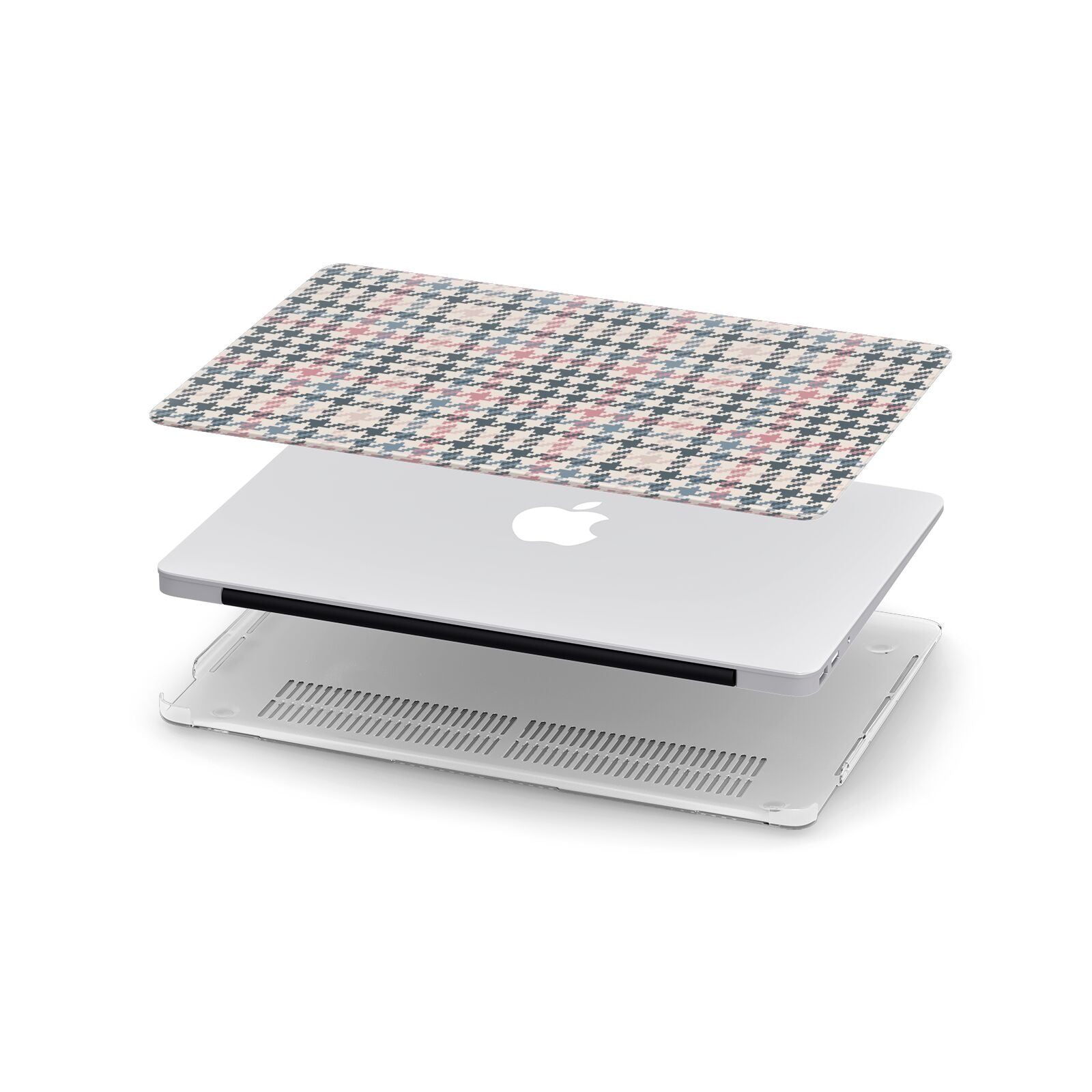 Tweed Houndstooth Apple MacBook Case in Detail