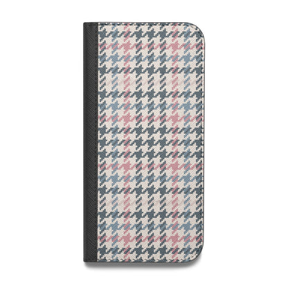 Tweed Houndstooth Vegan Leather Flip Samsung Case