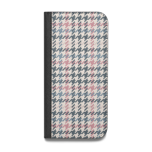 Tweed Houndstooth Vegan Leather Flip Samsung Case