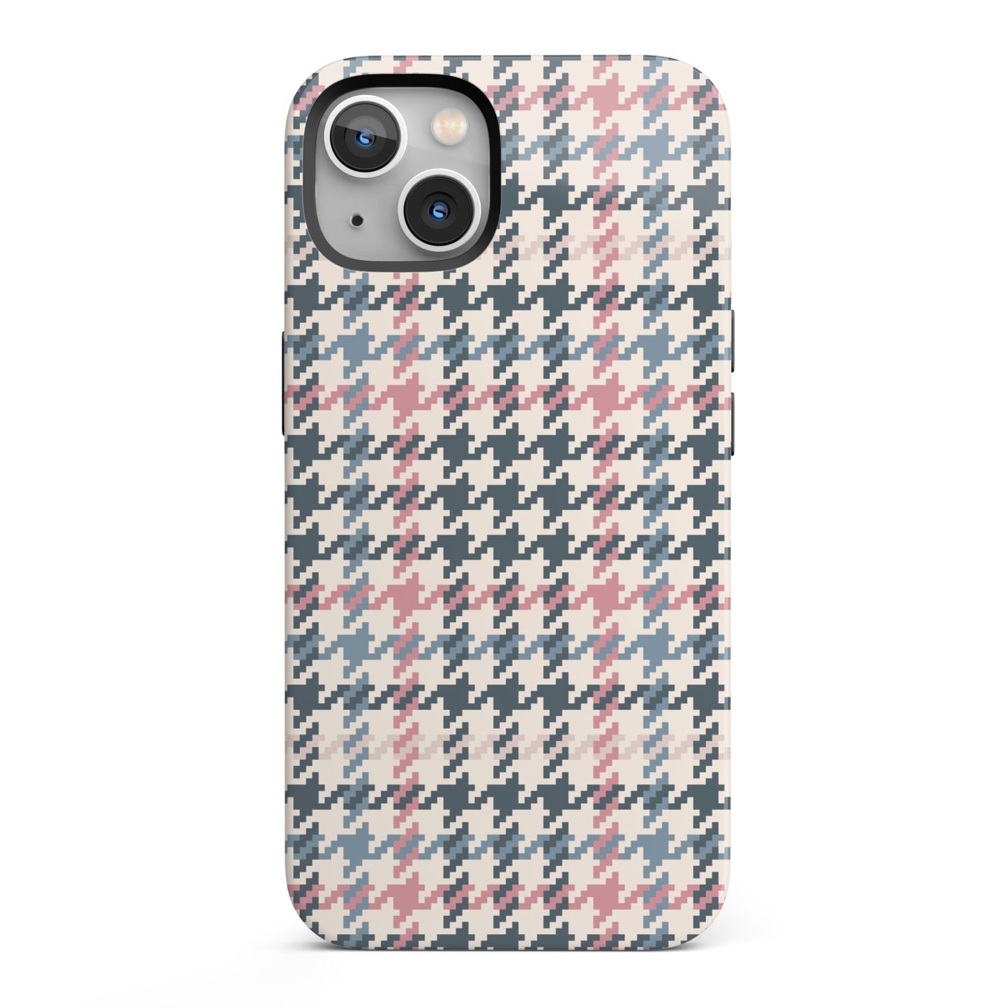 Tweed Houndstooth iPhone 13 Full Wrap 3D Tough Case