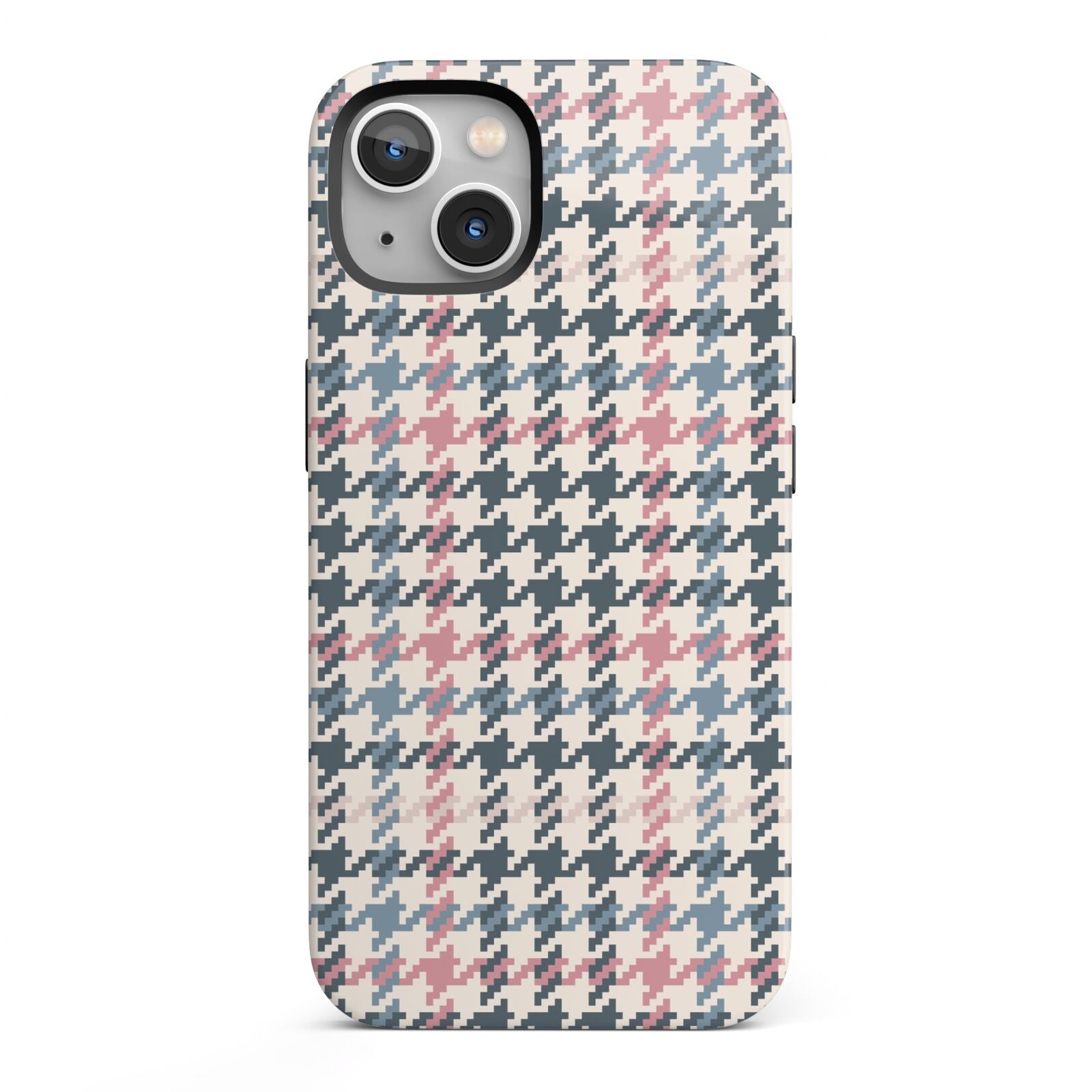 Tweed Houndstooth iPhone 13 Full Wrap 3D Tough Case