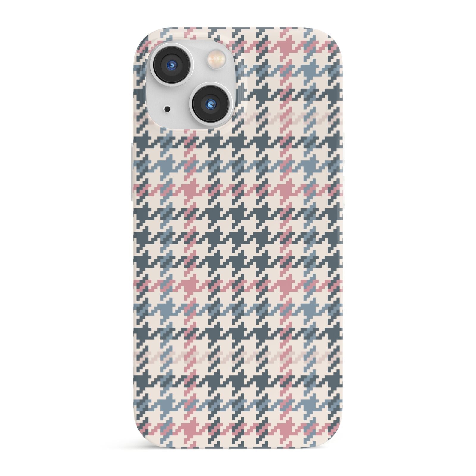 Tweed Houndstooth iPhone 13 Mini Full Wrap 3D Snap Case