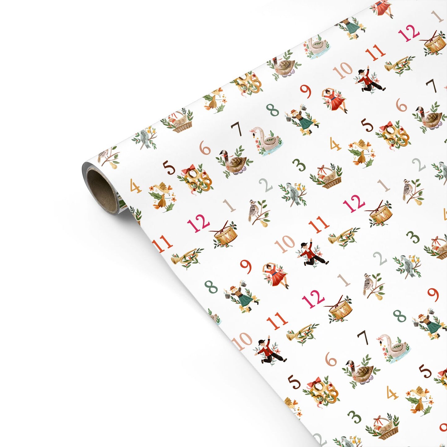 Twelve Days of Christmas Personalised Gift Wrap