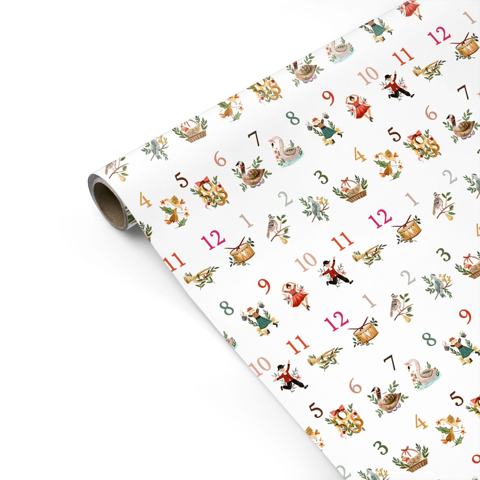 Twelve Days of Christmas Personalised Gift Wrap