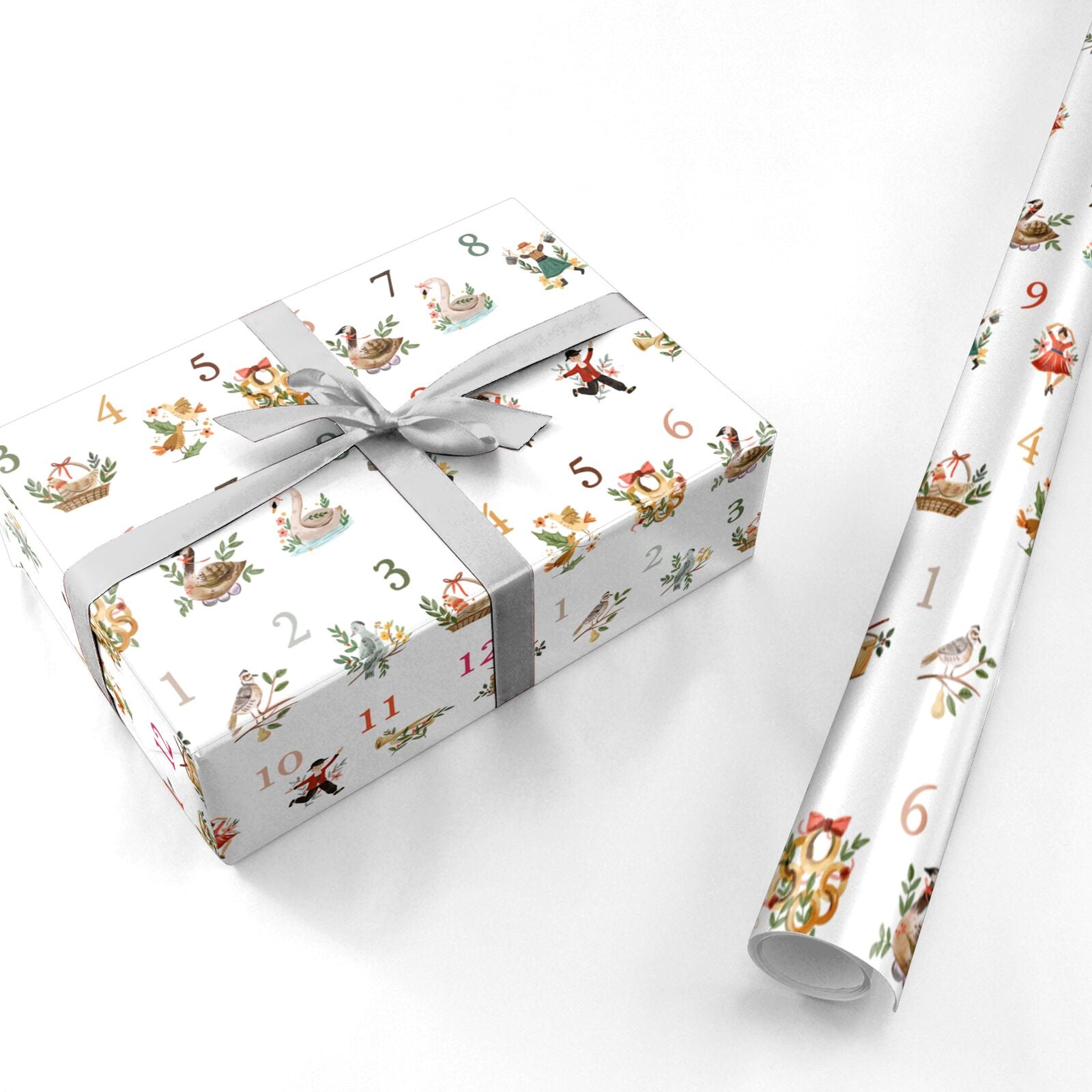 Twelve Days of Christmas Personalised Wrapping Paper