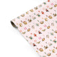 Twelve Days of Christmas Pink Personalised Gift Wrap