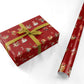 Twelve Days of Christmas Red Personalised Wrapping Paper