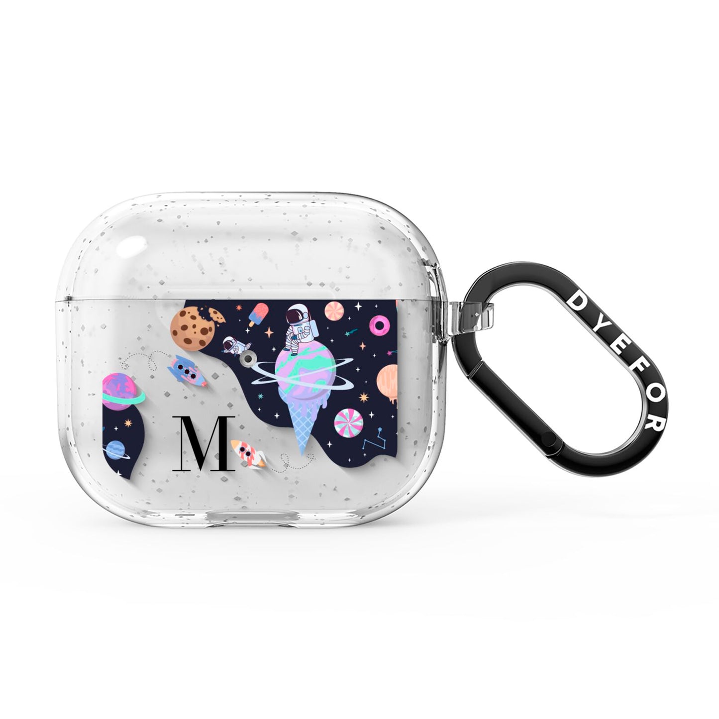 Two Candyland Galaxies AirPods Glitter Case 3rd Gen