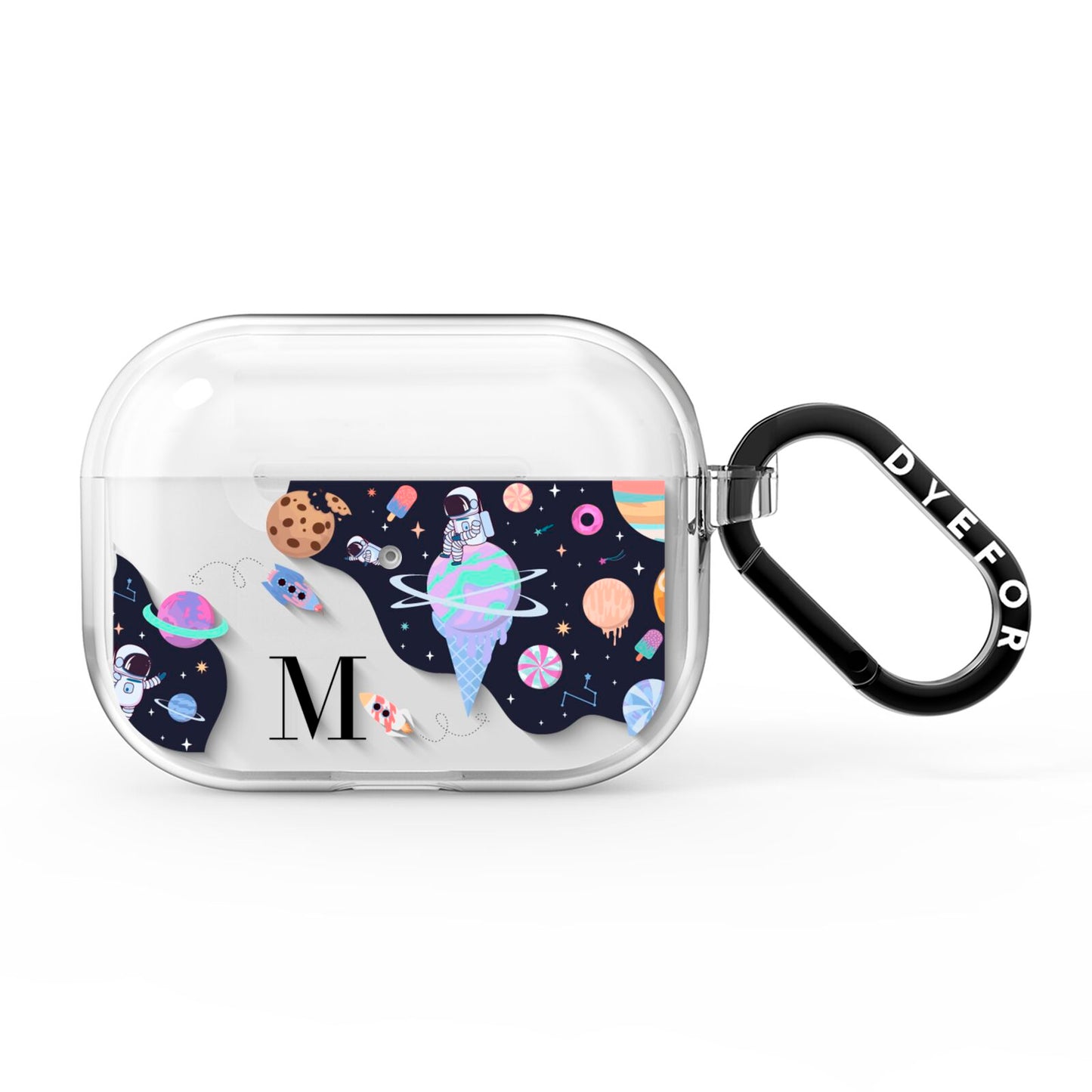 Two Candyland Galaxies AirPods Pro Clear Case