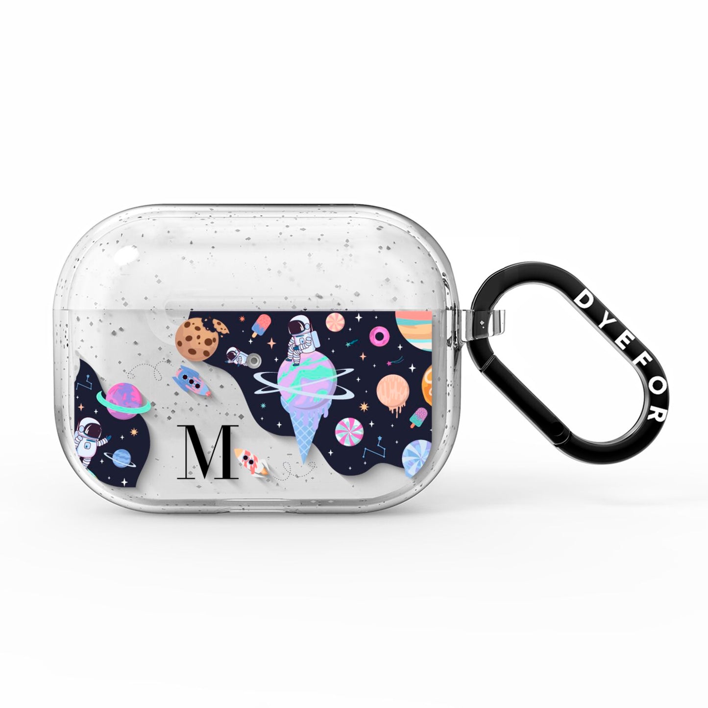 Two Candyland Galaxies AirPods Pro Glitter Case